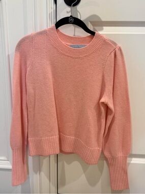 HILL HOUSE Pink Crewneck Knit Sweater